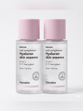Hanskin Hyaluron Skin Essence Mini Size 1.01 Fl Oz X 2 NWT